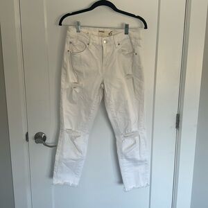 White Distressed Jeans